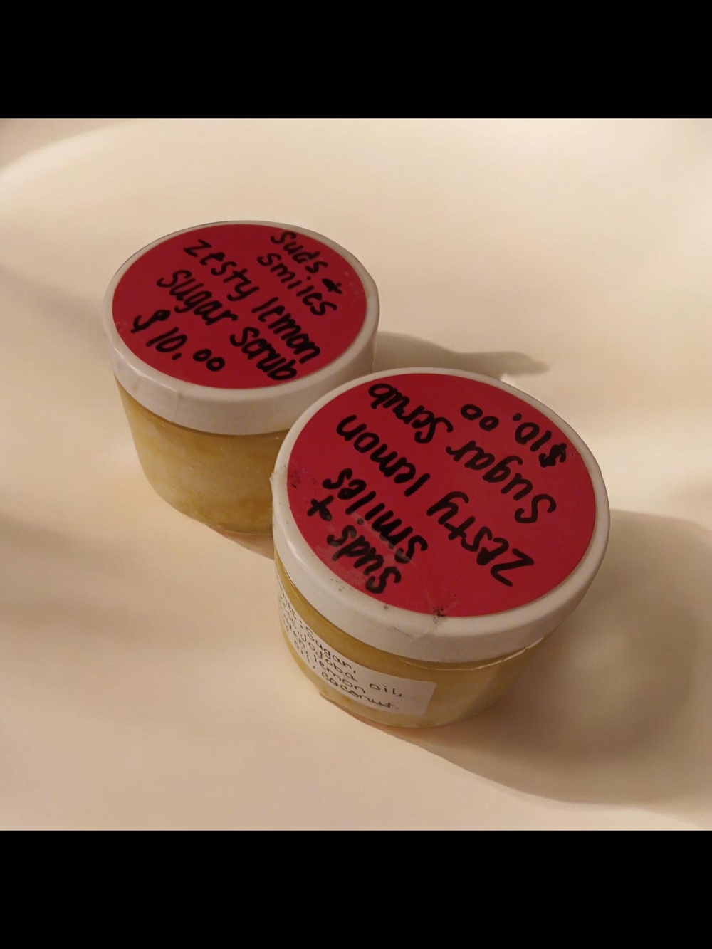 Handmade Zesty Lemon Sugar Scrub - Yellow